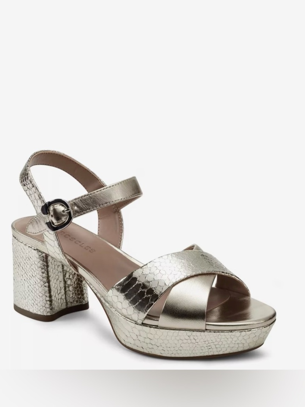Areosoles Cosmos Metallic Gold Sandals
